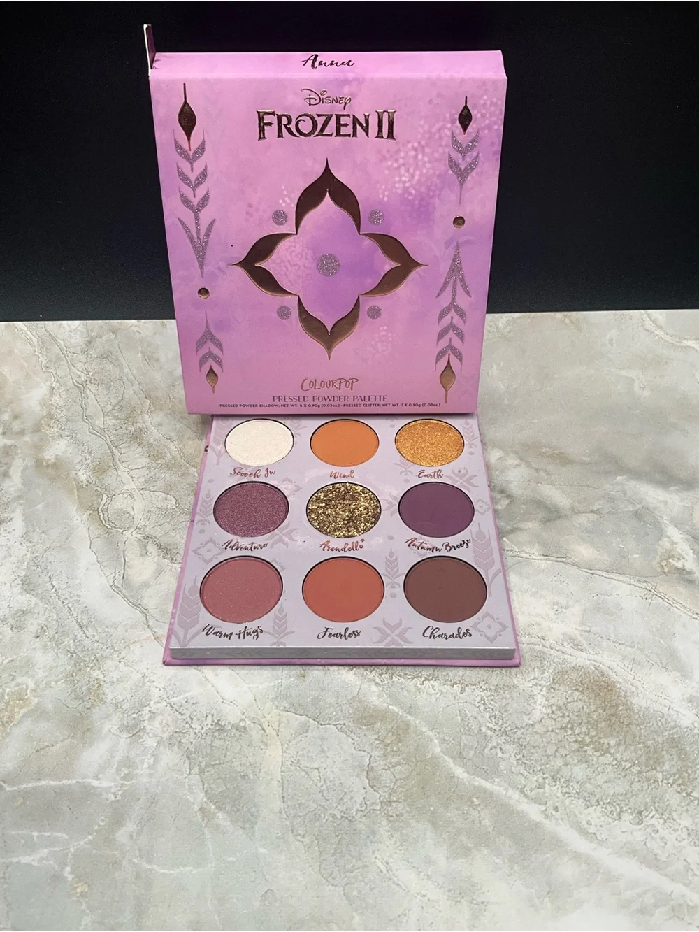 ColourPop Pink & Gold Eyeshadow Palette ANNA PALETTE